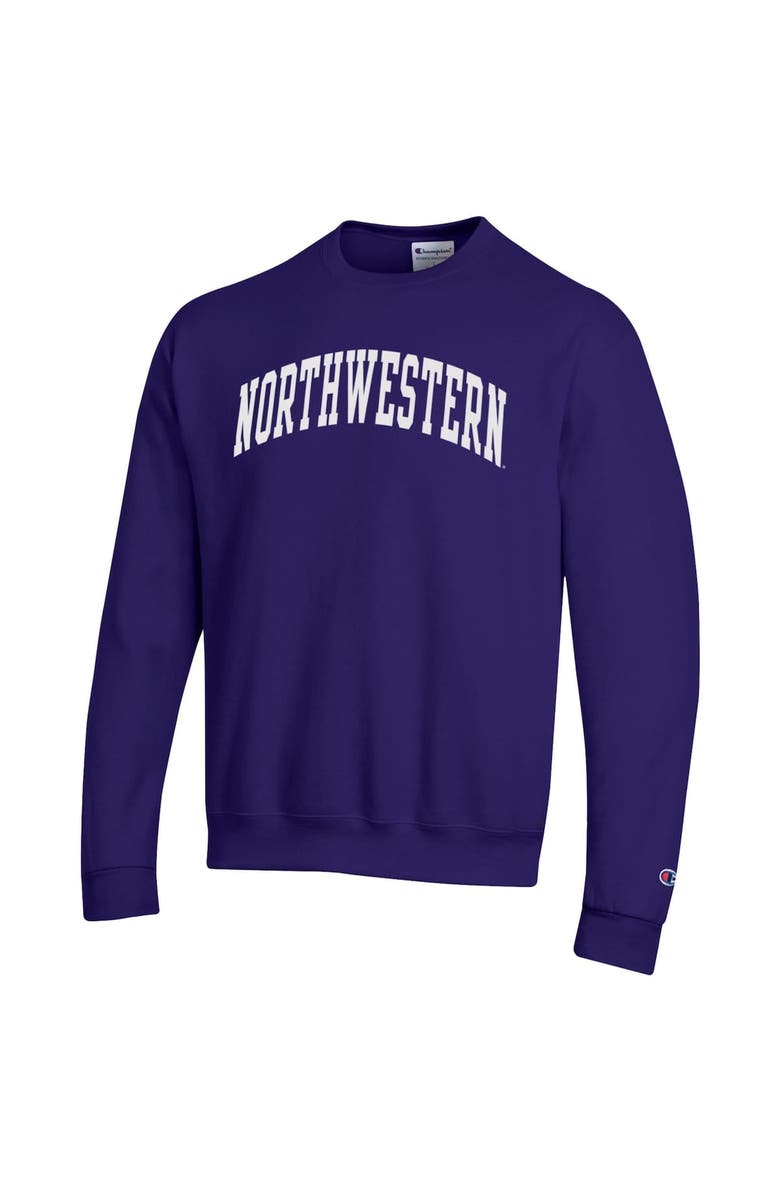 Champion Men's Champion  Purple Northwestern Wildcats Basic Arch Fleece Pullover Sweatshirt, Alternate, color, Purple