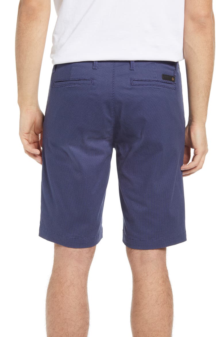 Griffin Geo Print Flat Front Shorts, Alternate, color, JORDAN BRIGHT INDIGO