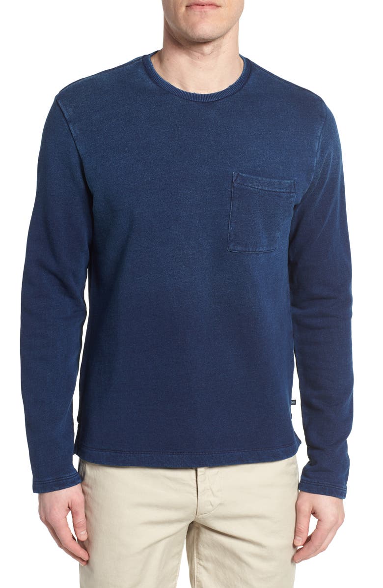 AG Byron Crewneck Cotton Pocket Sweatshirt, Main, color,