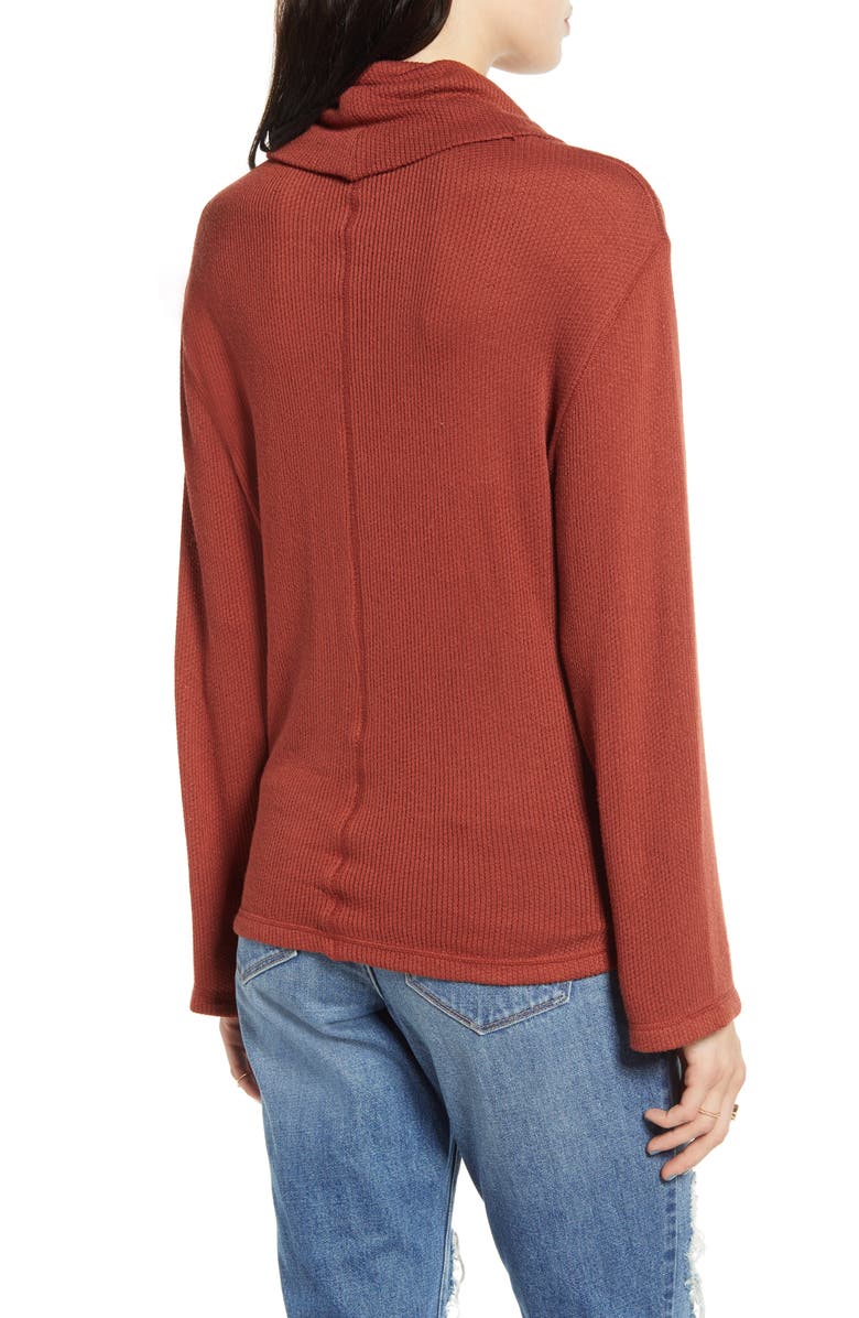 Ten Sixty Sherman Twist Front Turtleneck Top, Alternate, color,