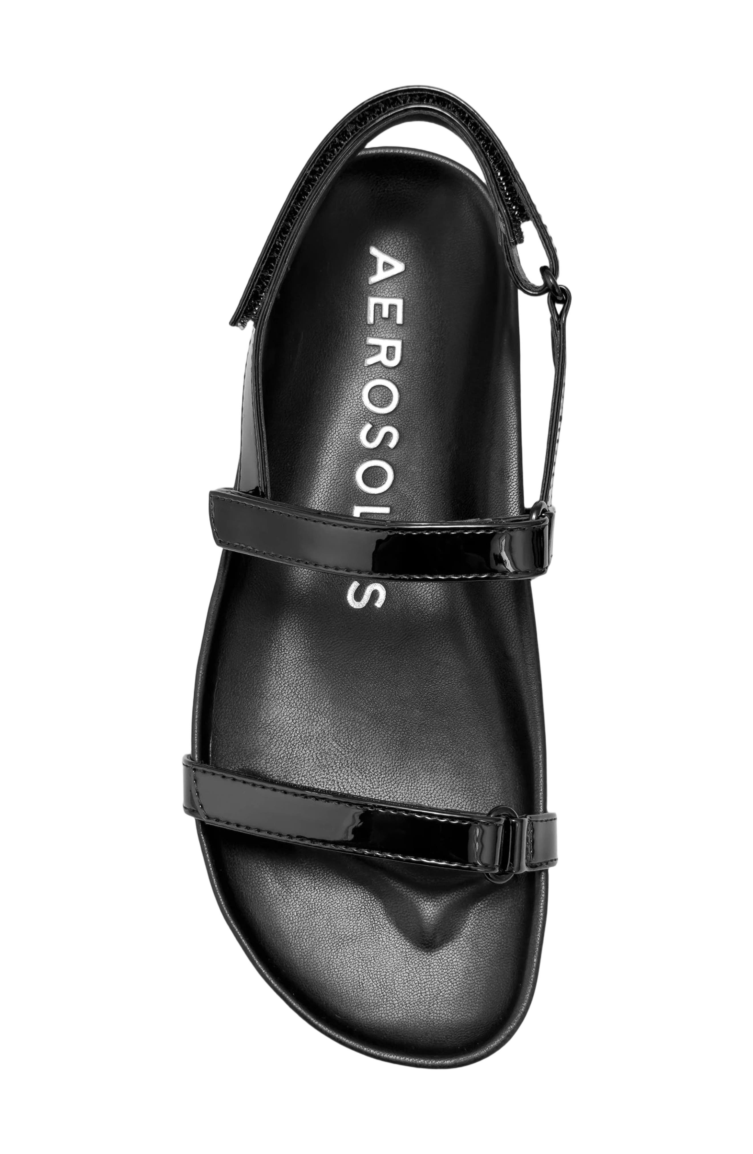 Aerosoles Liana Slingback Sandal, Alternate, color, Black Fx Patent