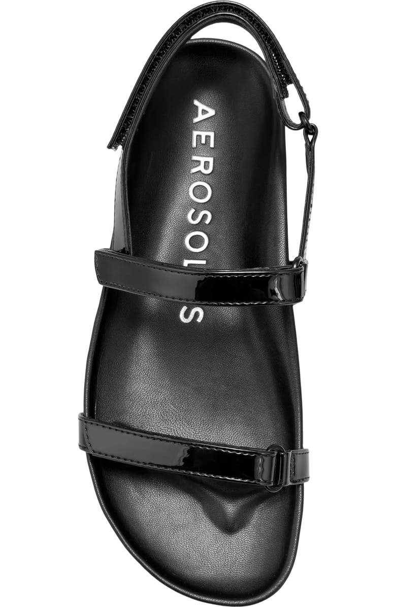 Aerosoles Liana Slingback Sandal, Alternate, color, Black Fx Patent