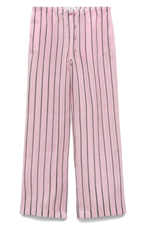 Striped Wide Leg Pants