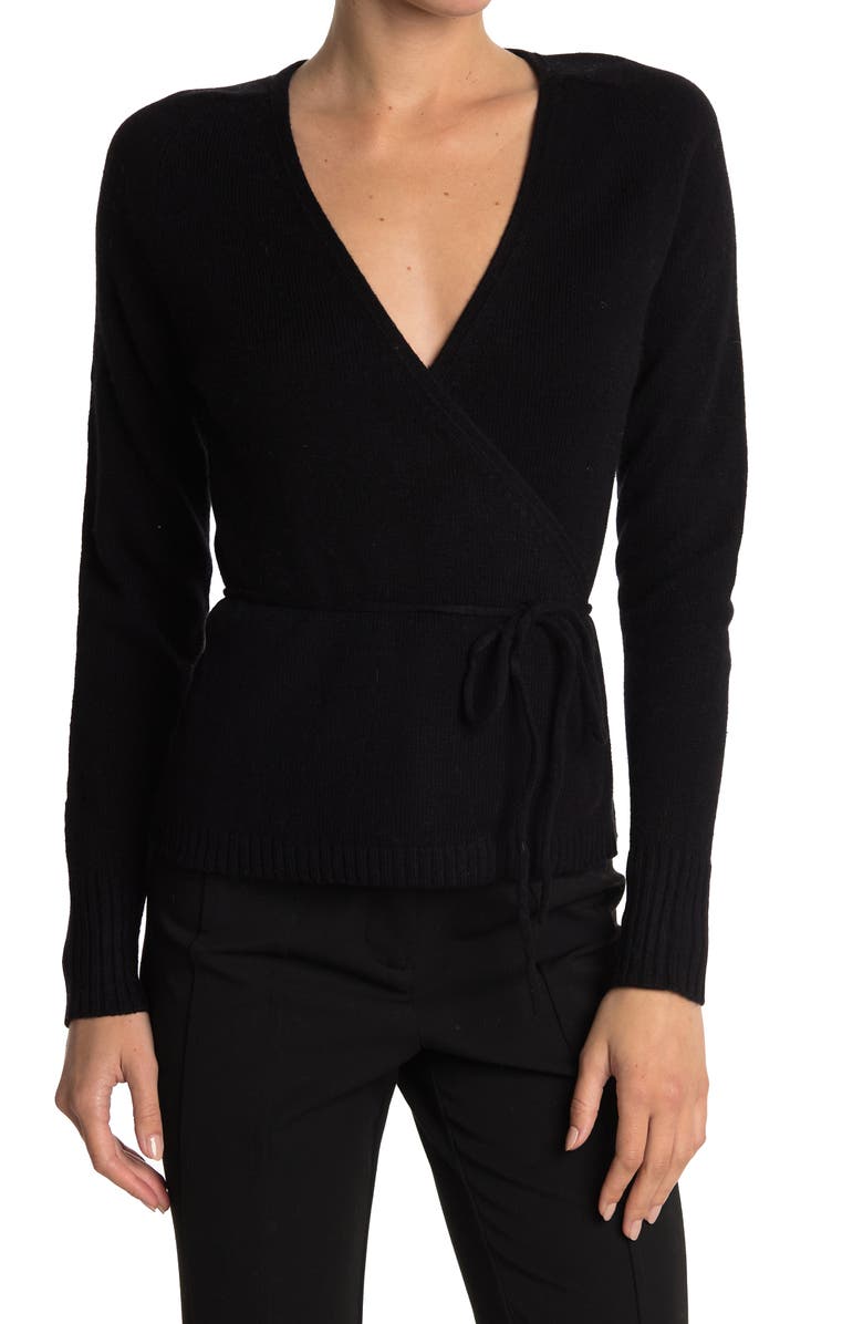 Vertigo Paris Vertigo Long Sleeve Wrap Top, Main, color, 