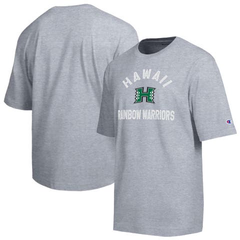 Men's Champion Heather Gray Hawaii Rainbow Warriors Weathered Team T-Shirt