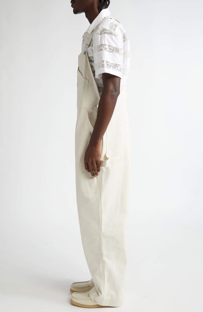 Bode Knolly Brook Overalls, Alternate, color, White