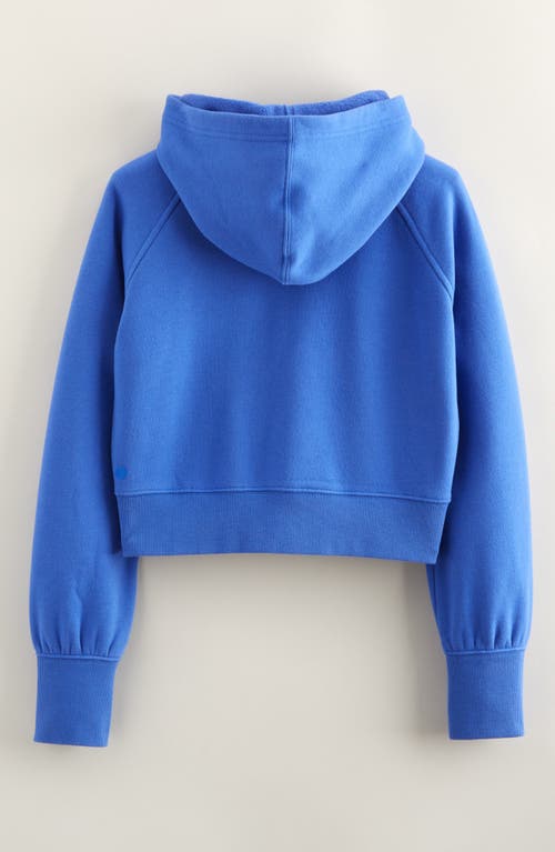 Zella Girl Kids' Cloud Fleece Full Zip Hoodie In Blue