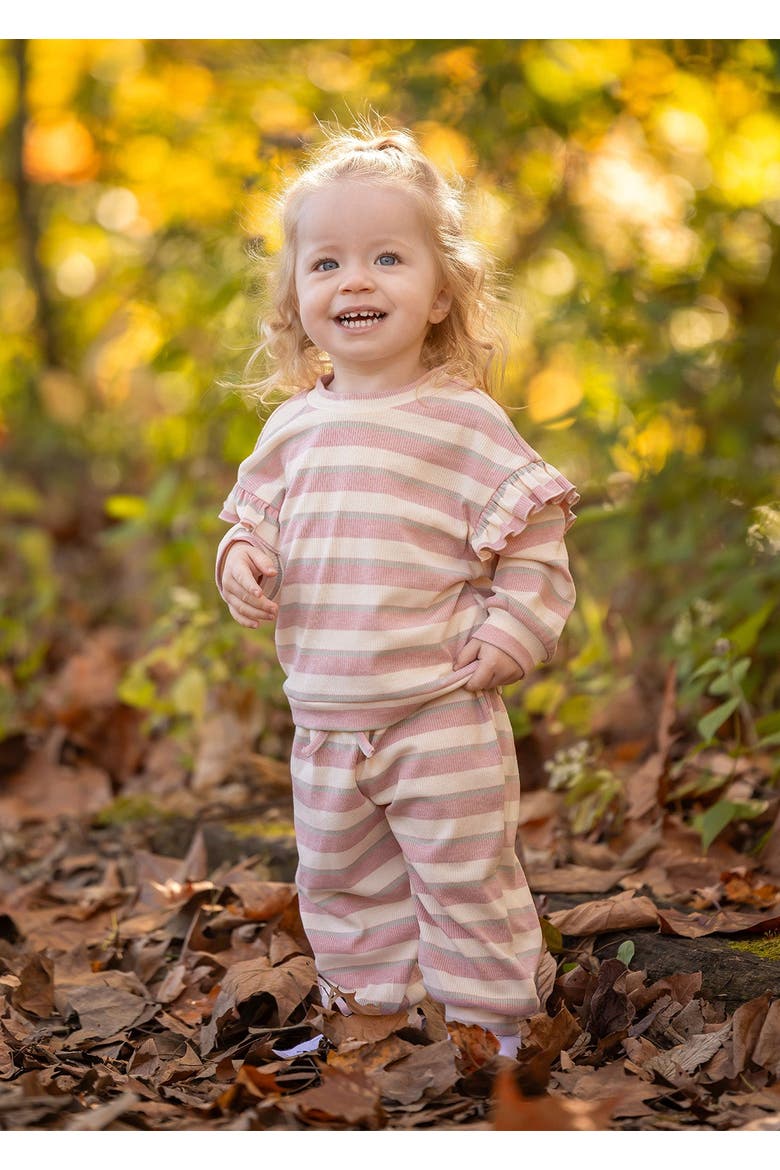 Candy Stripe Two Piece Set, Alternate, color, Pink