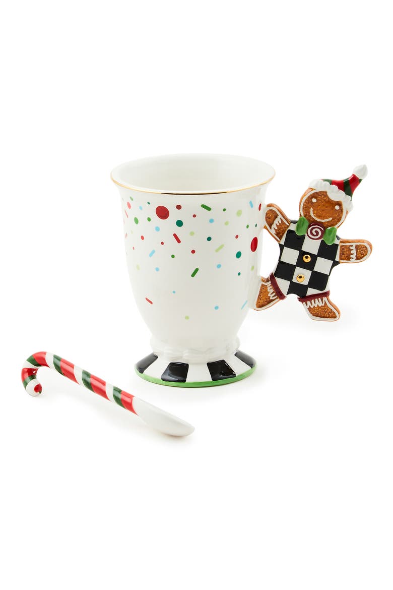 Bake Shop 2-Piece Gingerbread Handle Mug Set, Alternate, color, WHITE