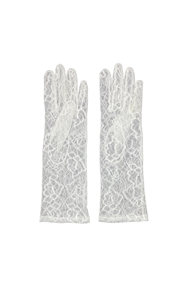 Agnelle Lace gloves, Main, color, White