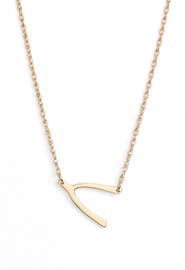 Jennifer Zeuner Lily Wishbone Necklace