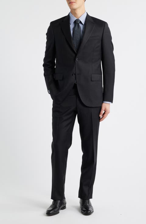 Flynn Cklassic Fit Solid Wool Suit (Regular 
Big)
