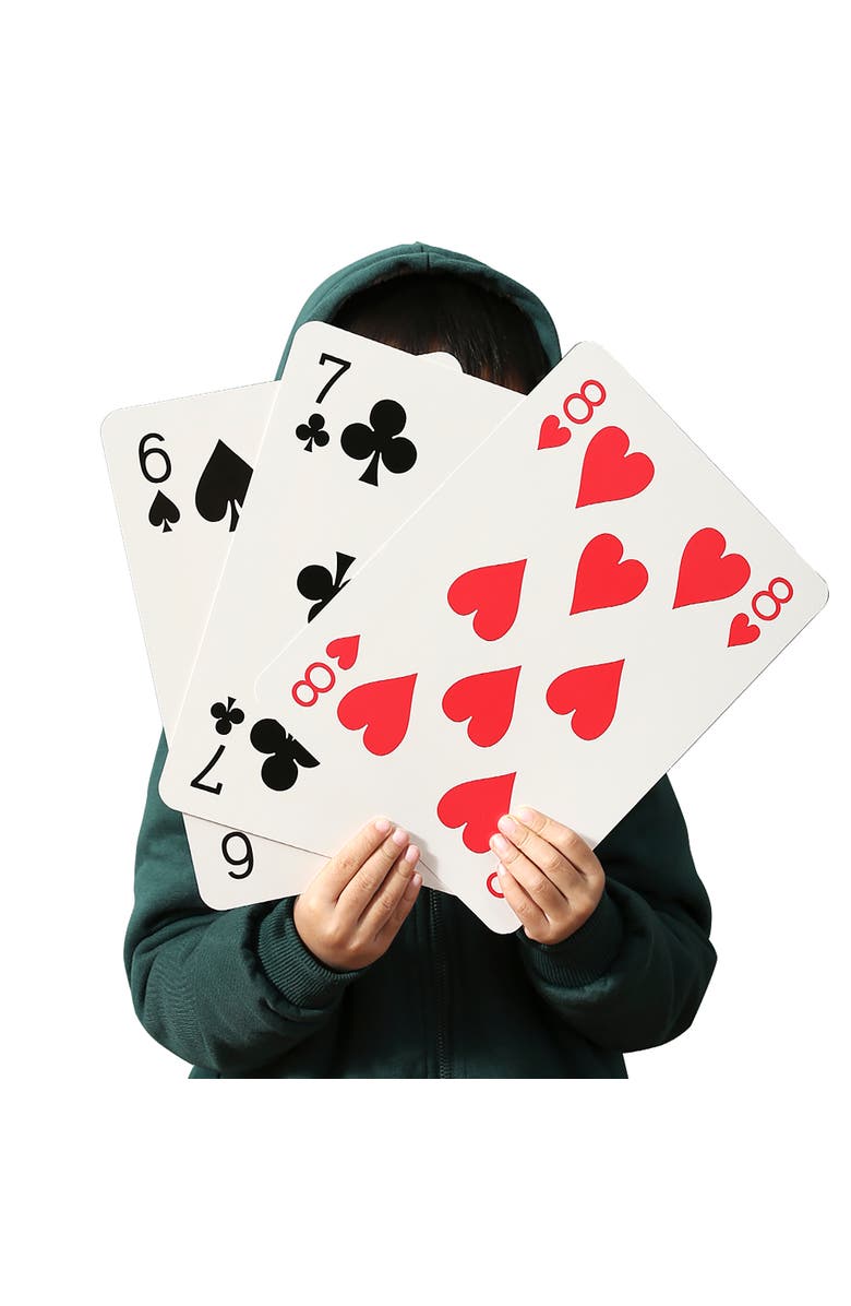 Trimate Jumbo Playing Cards, Alternate, color, Multicolored