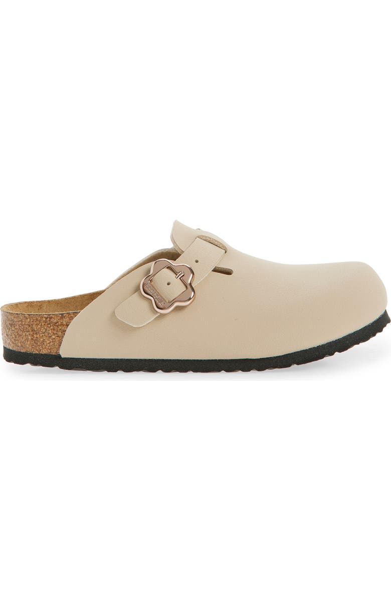 Birkenstock Kids' Boston Flower Buckle Clog, Alternate, color, Beige