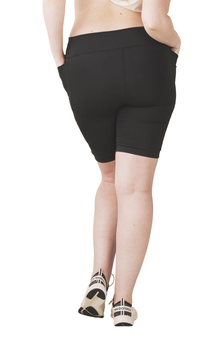 Losano Sculpt Biker Short, Alternate, color, Black