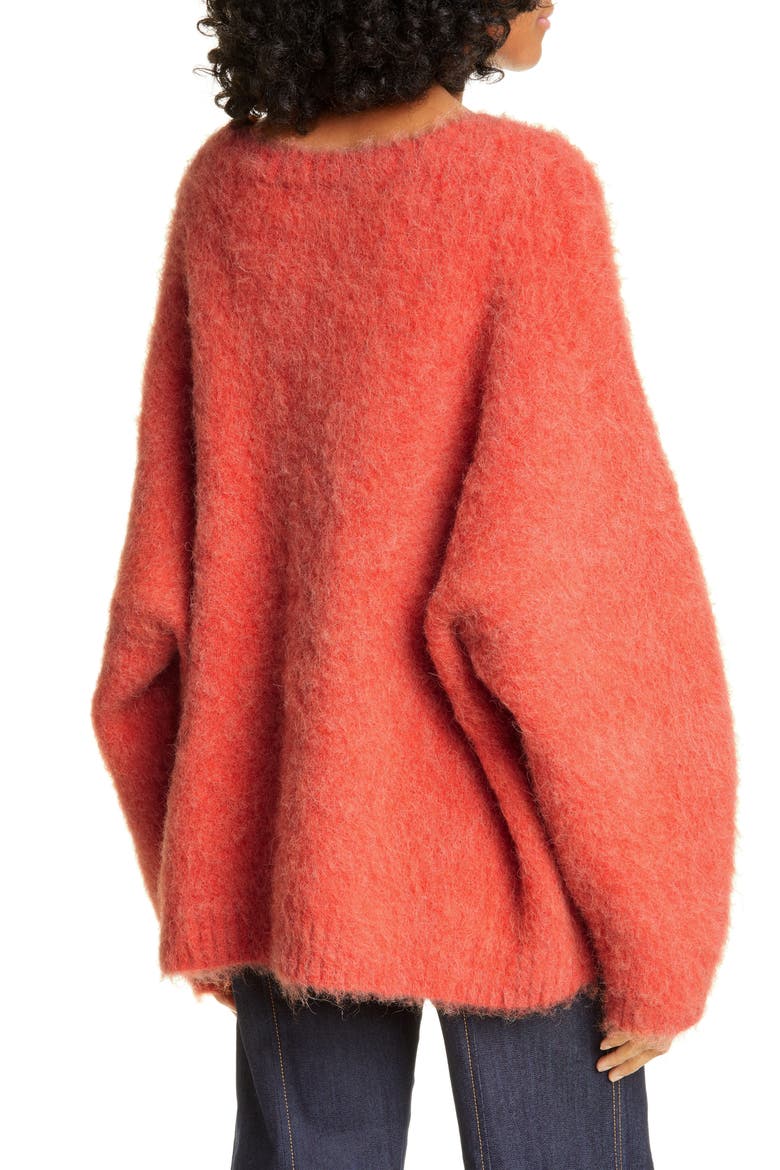 Daniella Wool & Alpaca Blend Sweater, Alternate, color, APRICOT NECTAR