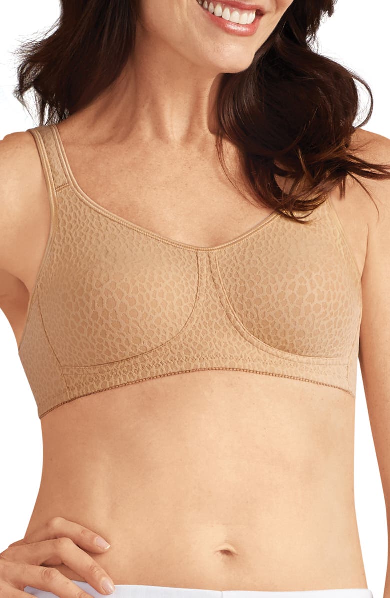 Amoena Mona Seamless Soft Cup Bra, Main, color, Cognac