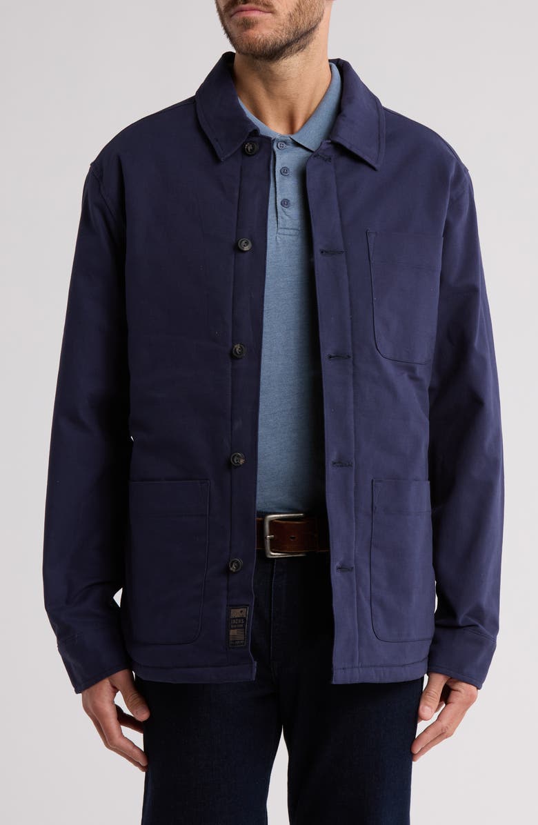 JACHS Wooster Stretch Cotton Canvas Chore Jacket, Main, color,
