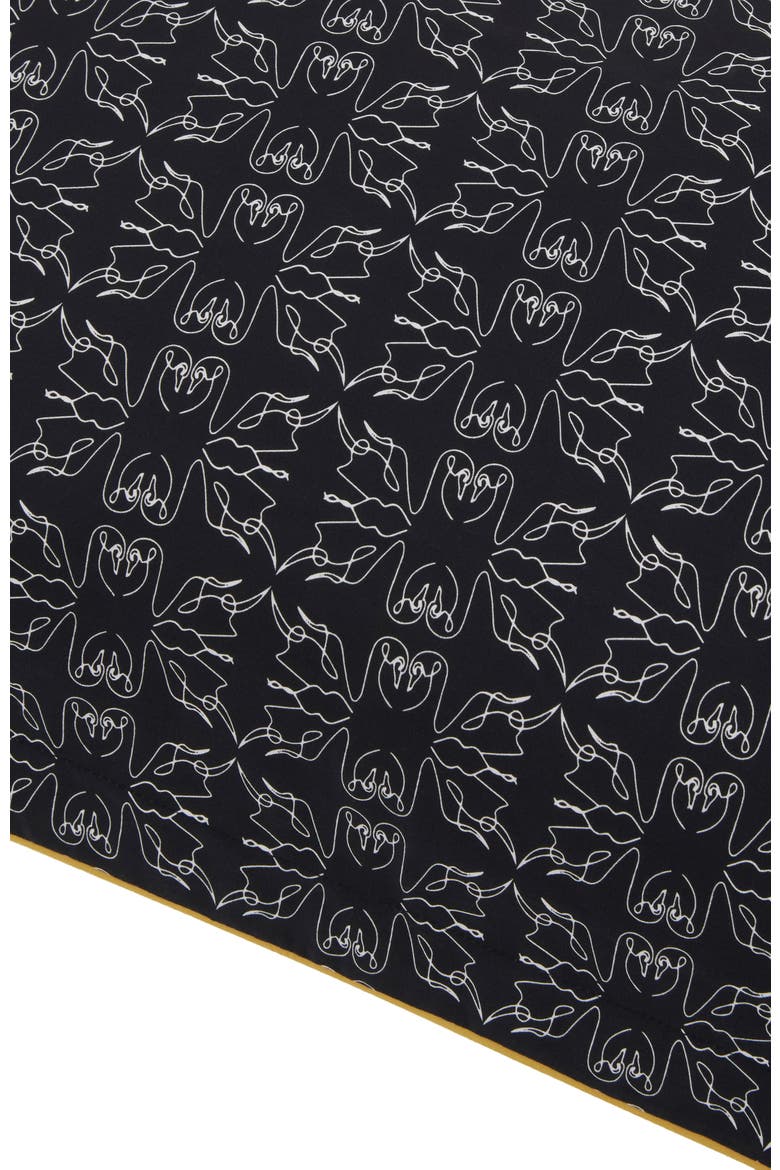 Swn  Monogram Pillowcase Set, Alternate, color, Black & White