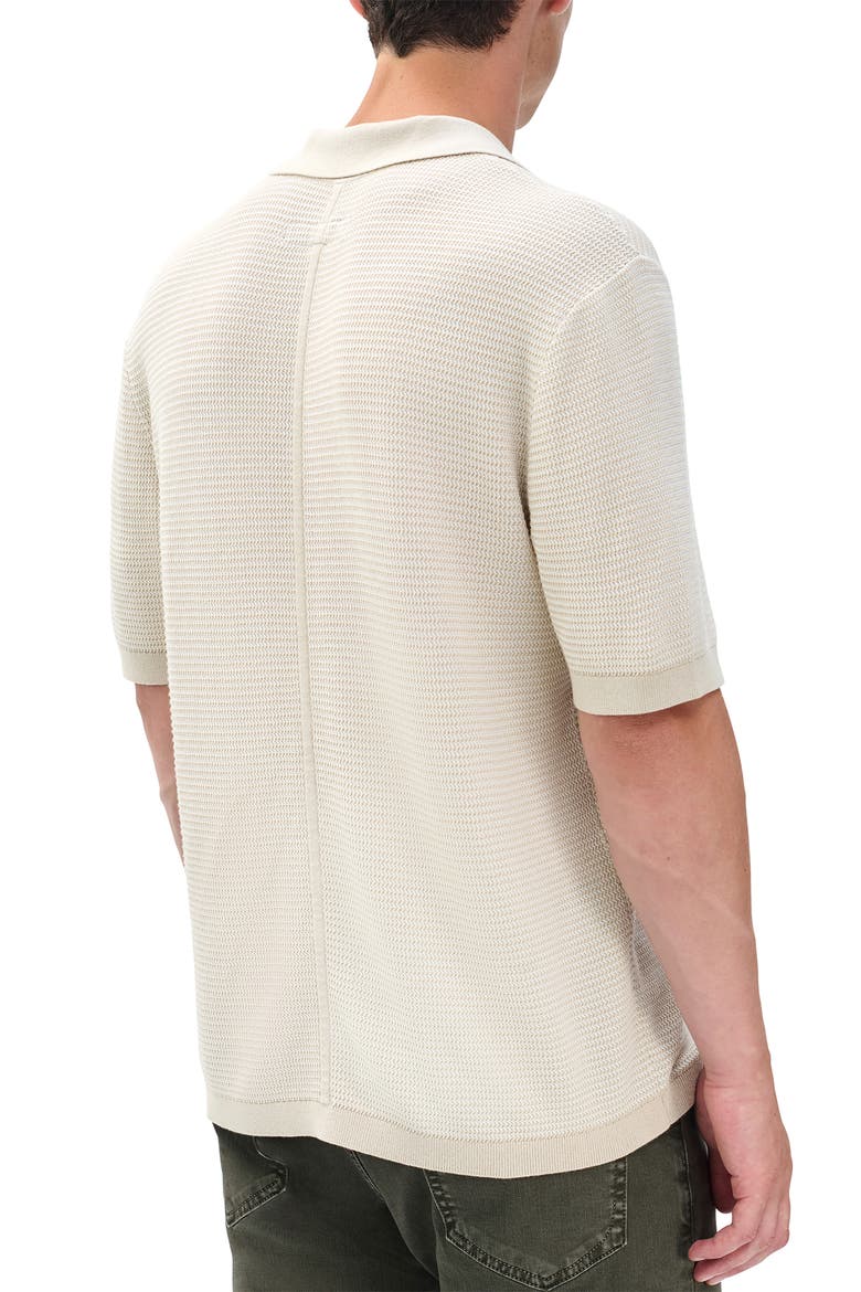 Harvey Chevron Johnny Collar Polo, Alternate, color, DESERT SAND
