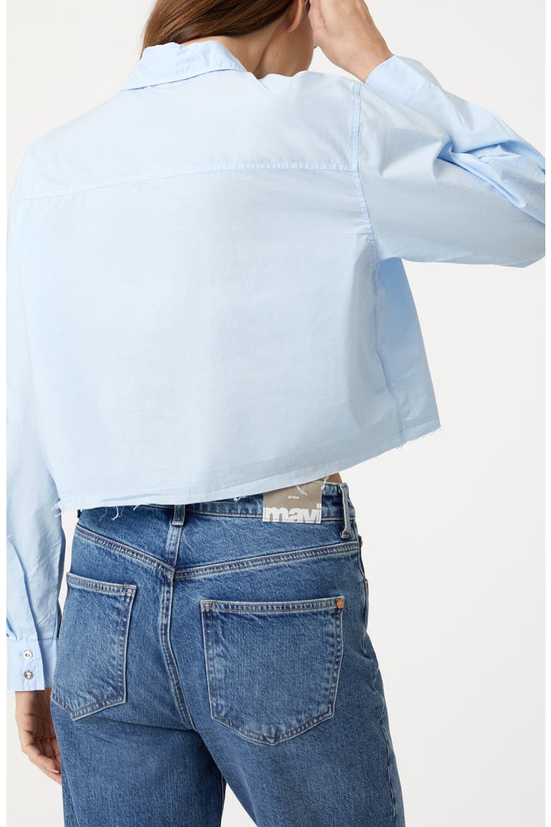Kentucky Raw Hem Cotton Button-Up Shirt, Alternate, color, KENTUCKY BLUE