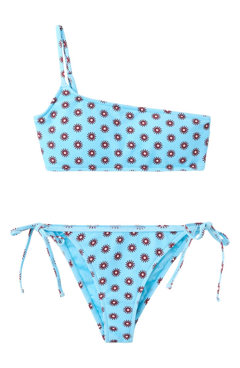 MANGO TEEN Asymmetric Textured Two-Piece Swimsuit, Alternate, color,