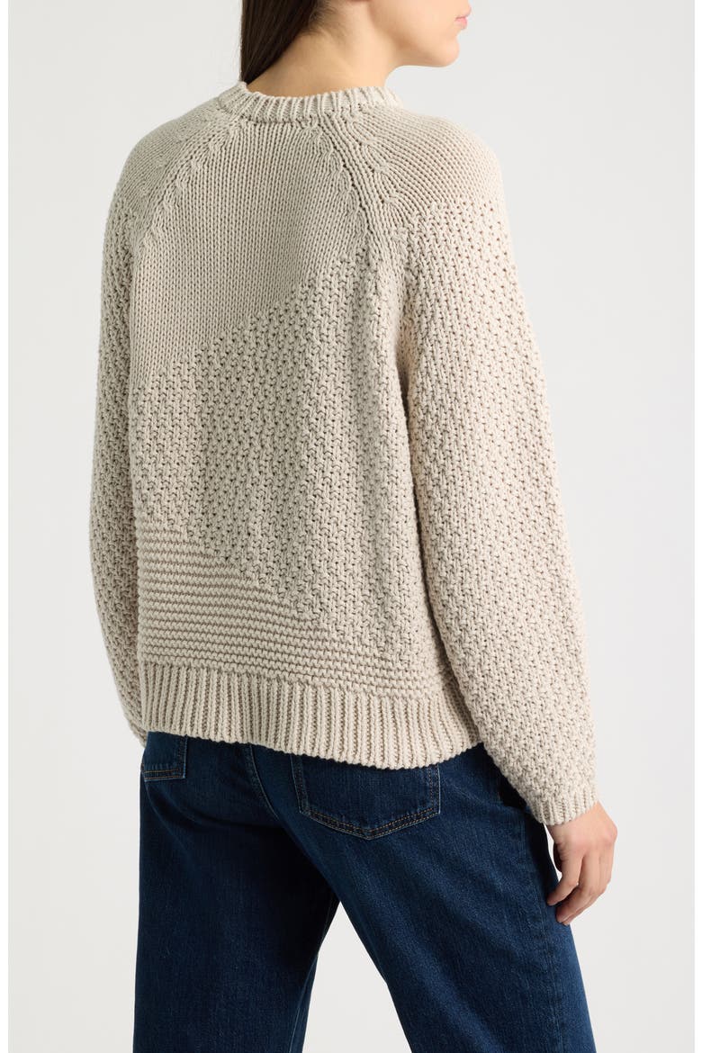 Organic Cotton Sweater, Alternate, color, PALE STRIPE