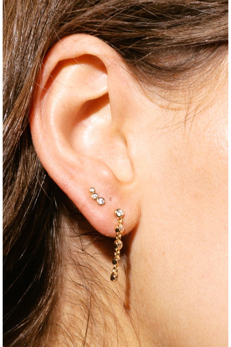 Poppy Climber Stud Earrings, Alternate, color, GOLD VERMEIL