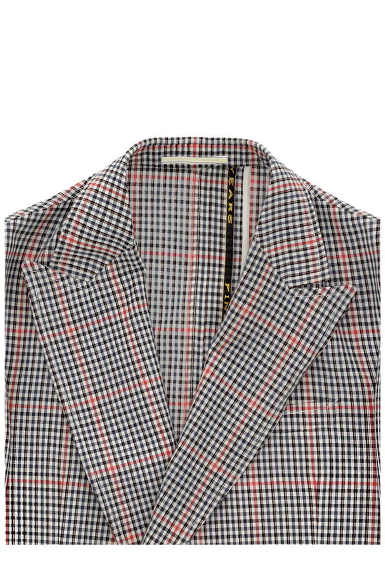 Classic Wool Check Blazer, Alternate, color, Blue