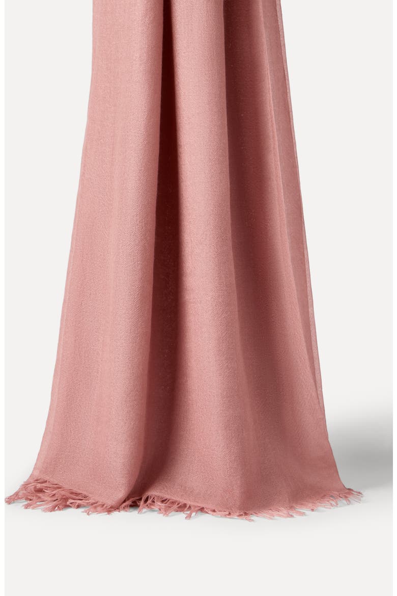 Cashmere and silk scarf, Alternate, color, Pink