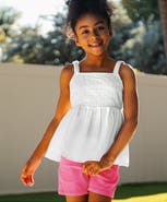 Lands' End Girls Woven Tank Top