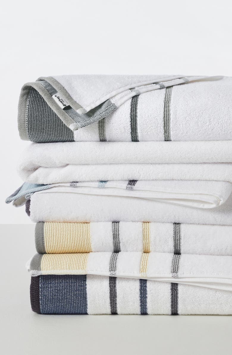 Woven & Weft Decorative 2-Pack Bath Towel Set, Alternate, color, Gold / Grey