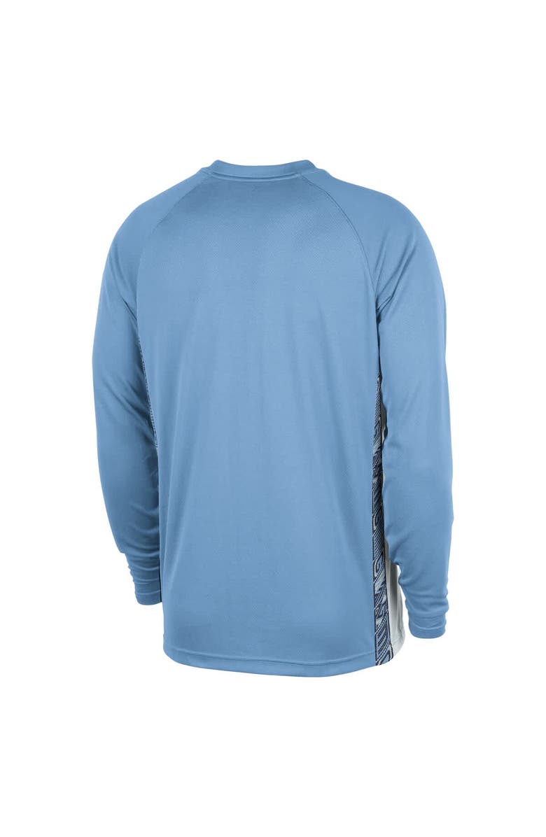 Nike Men's Nike  Light Blue Memphis Grizzlies 2025/26 City Edition Authentic Pregame Dri-FIT Long Sleeve Shooting T-Shirt, Alternate, color, Light Blue