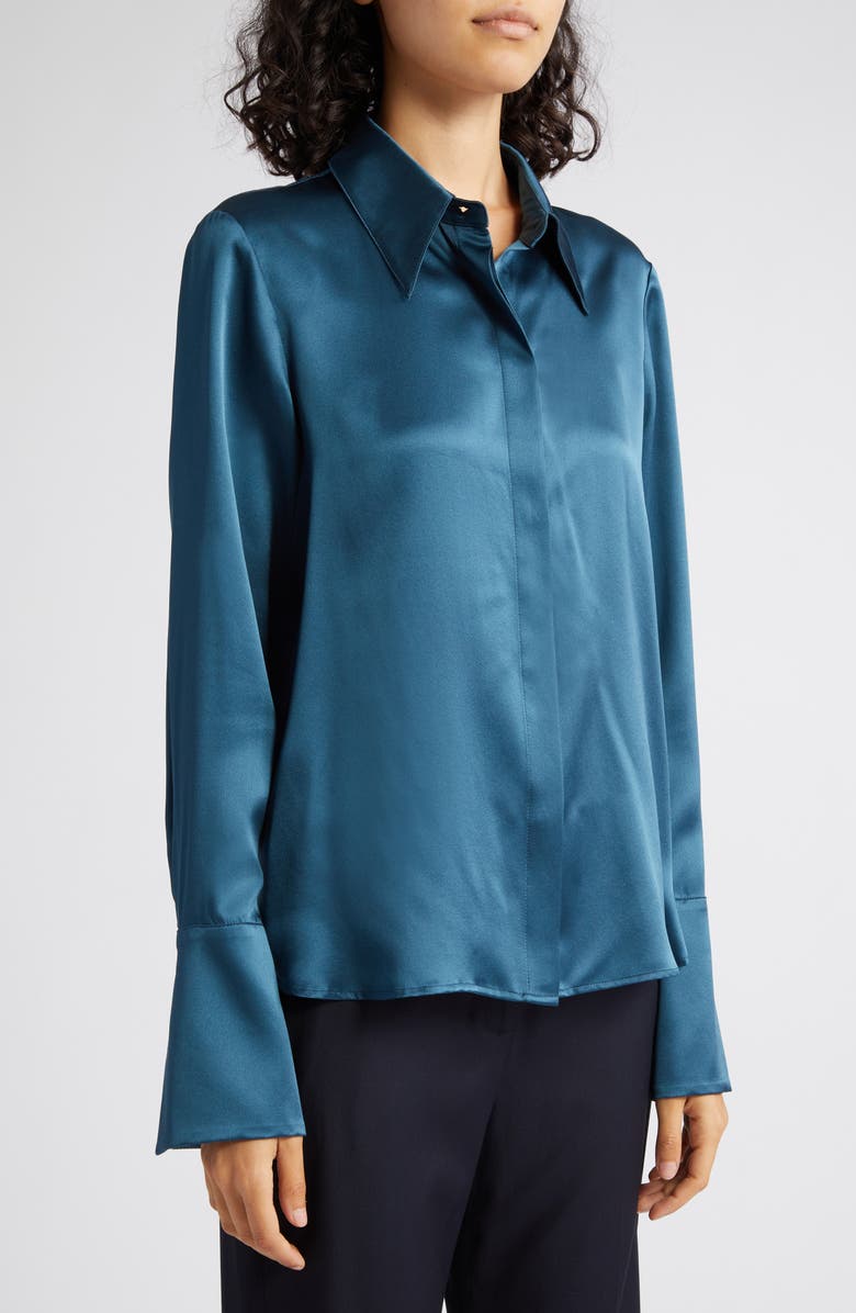 TWP Object of Affection Silk Shirt, Alternate, color, 