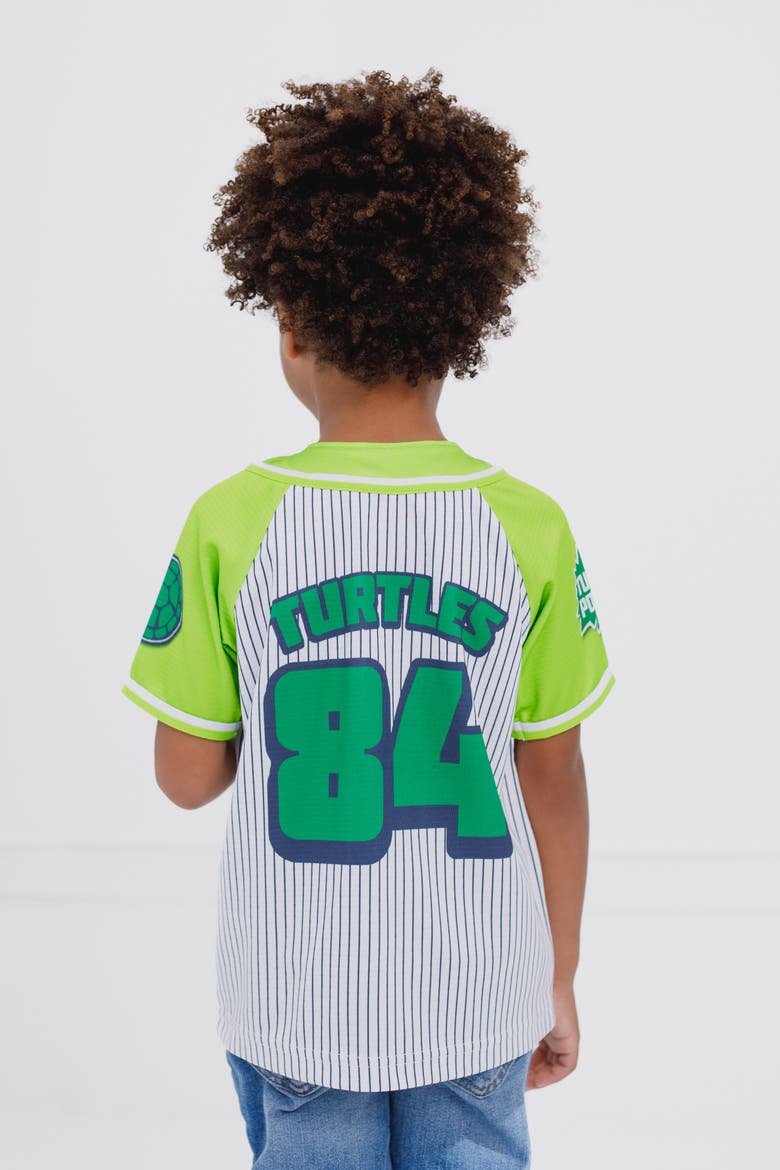 Baseball Jersey, Alternate, color, TMNT Green Pinstripe