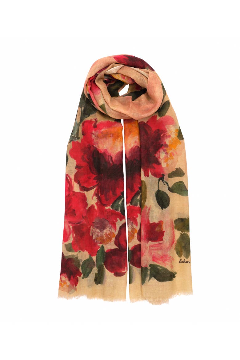 Artists Floral Wrap, Main, color, Pebble