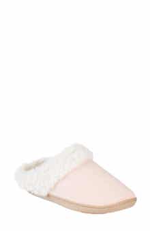 ISOTONER Louise Chevron Quilted Faux Shearling Lined Slipper