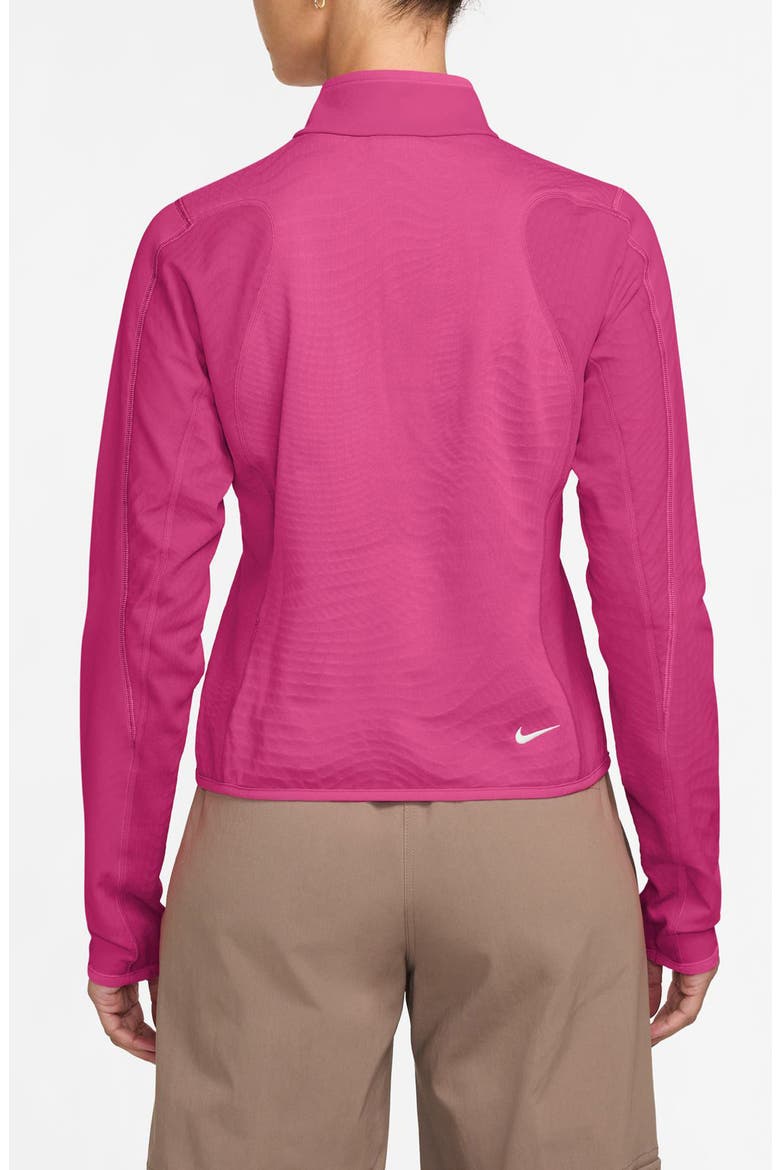ACG Therma-FIT Wolf Grid Half Zip Pullover, Alternate, color, DESERT PINK/ LT OREWOOD BRN