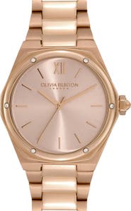 Olivia Burton Sports Luxe Hexa Bracelet Watch, 33mm