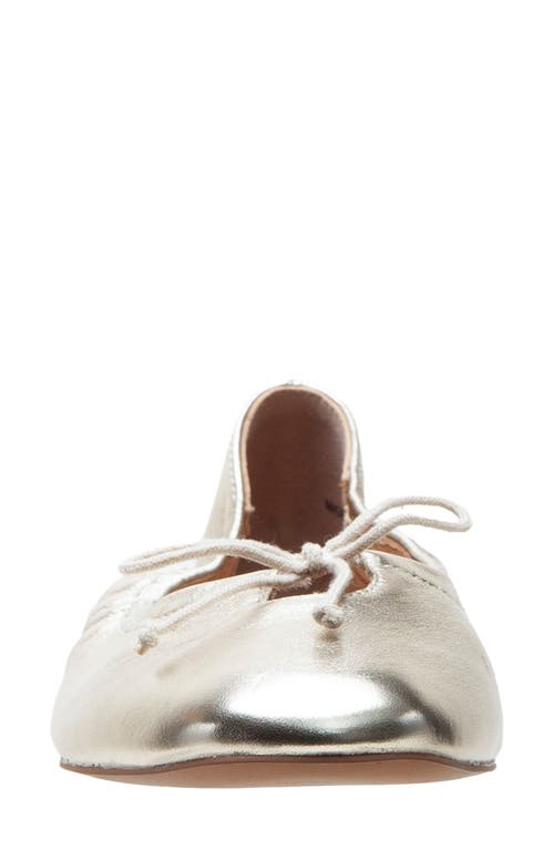 Linea Paolo Mila Ballerina Flat In Gold