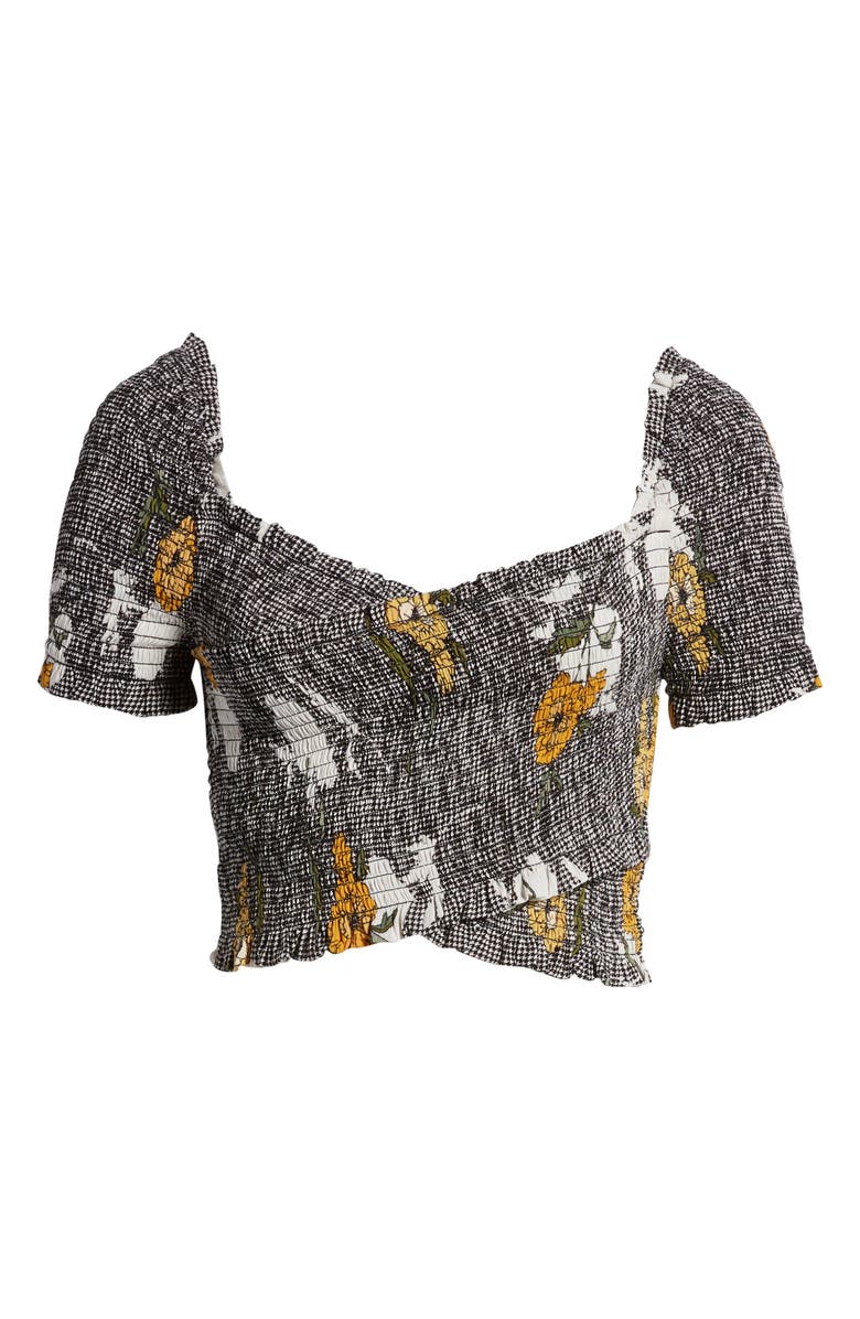 ASTR the Label Smocked Crop Top, Alternate, color, 