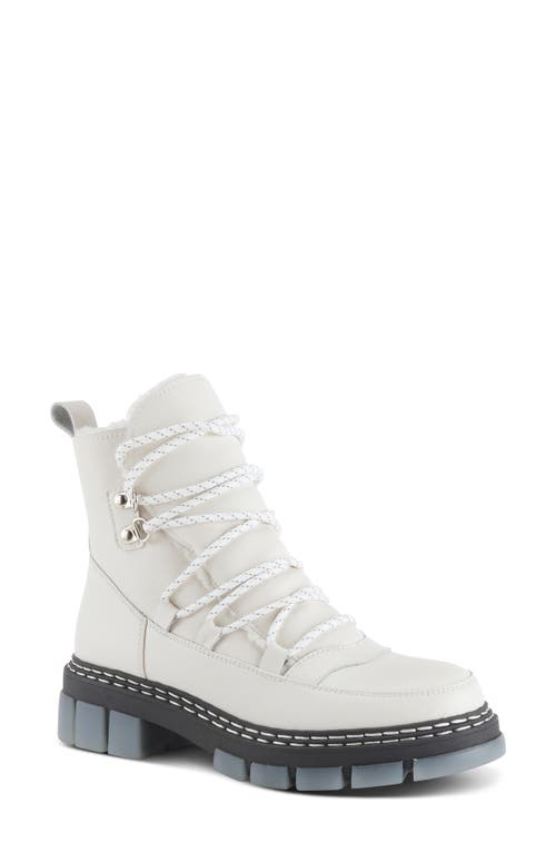 Azura By Spring Step Supertramp Faux-fur Lined Boot In White