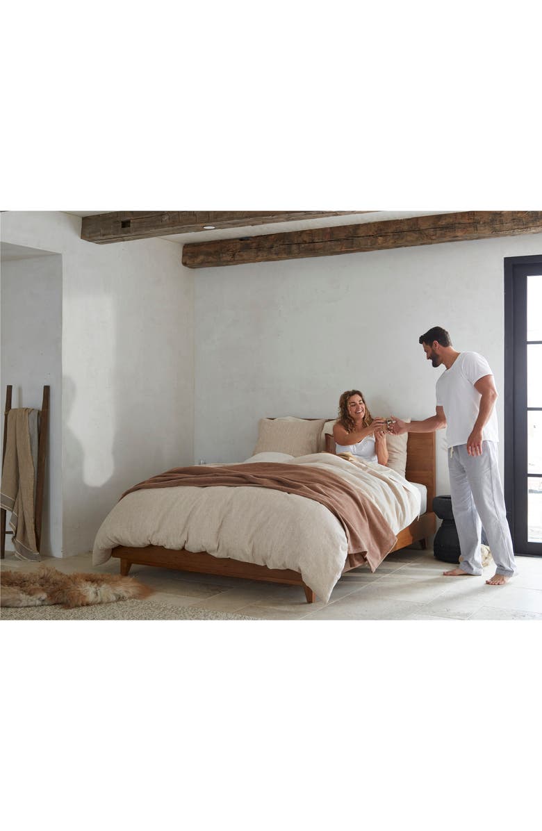 Coyuchi Toro Canyon Organic Cotton Duvet Cover, Alternate, color, Sterling