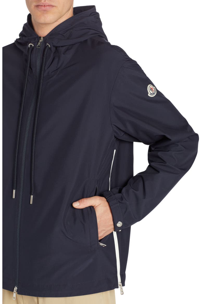Atria Hooded Windbreaker Jacket, Alternate, color, NAVY