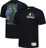 Mitchell & Ness Men's Mitchell & Ness Kevin Garnett Black Minnesota Timberwolves Hardwood Classics NBA Legends T-Shirt