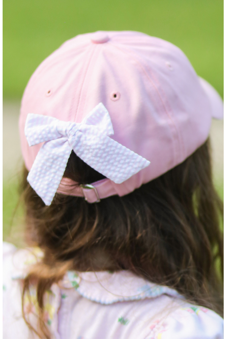 Rainbow Golf Cart Twill Bow Baseball Hat, Alternate, color, Pink