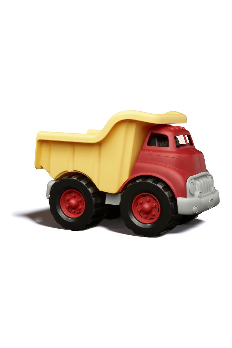 Dump Truck, Main, color, RED/ YELLOW