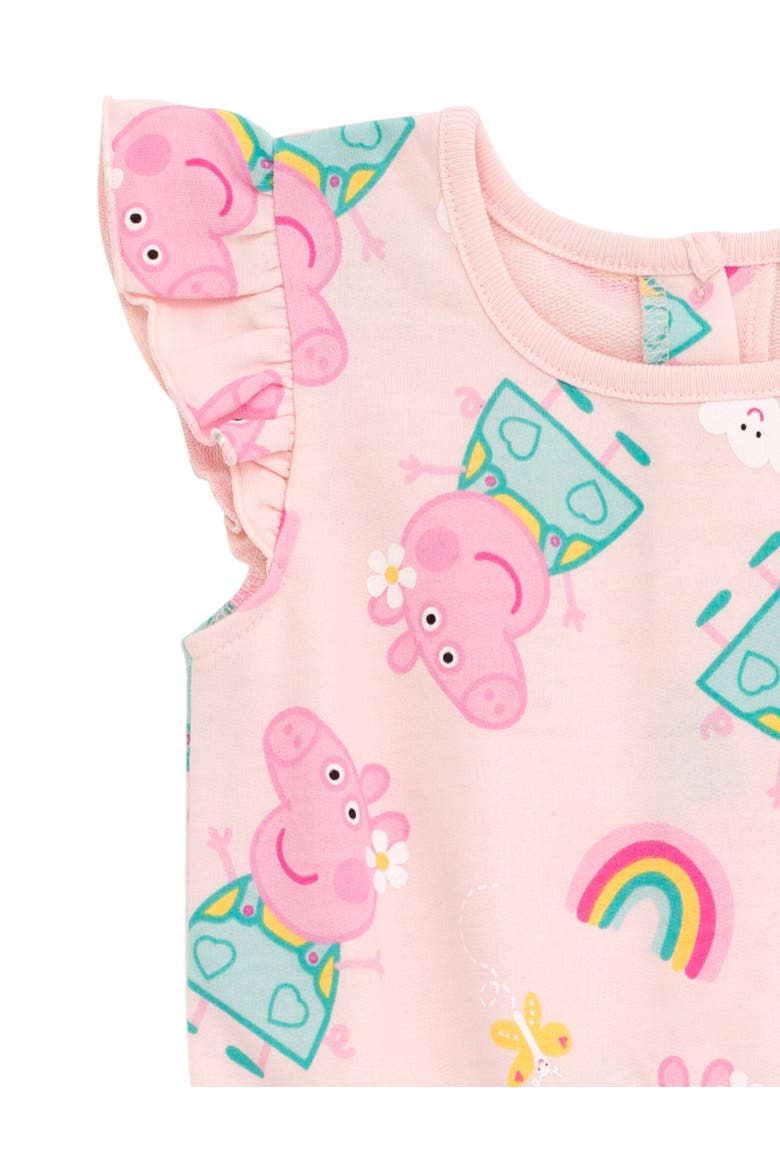 Sleeveless Skater Romper, Alternate, color, Pink