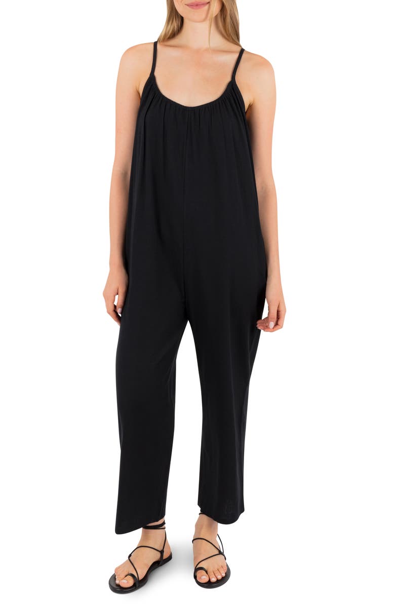 Hurley New Heights Jumpsuit, Main, color, Black