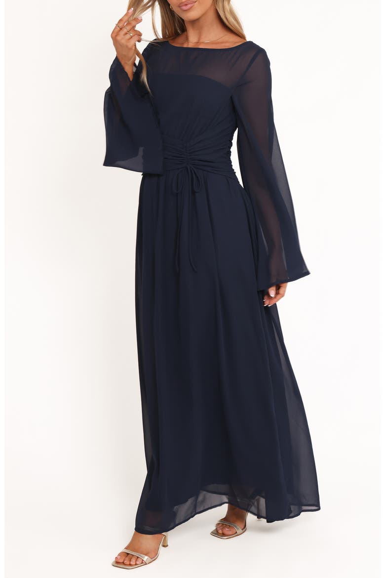Samara Long Sleeve Maxi Dress, Alternate, color, NAVY
